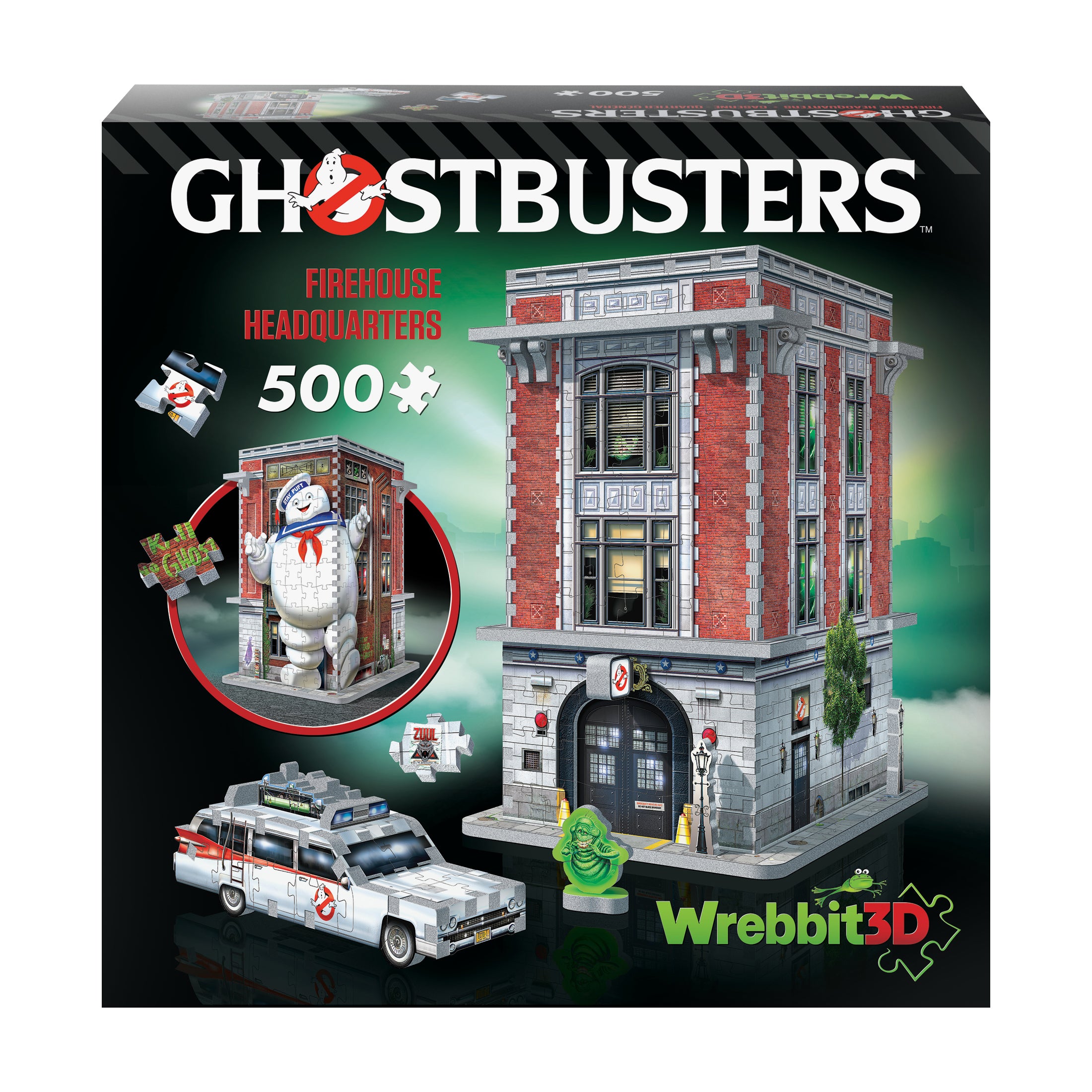 Ghostbusters 3D Firehouse Headquarters Jigsaw Puzzle - 500 pc - Image 2