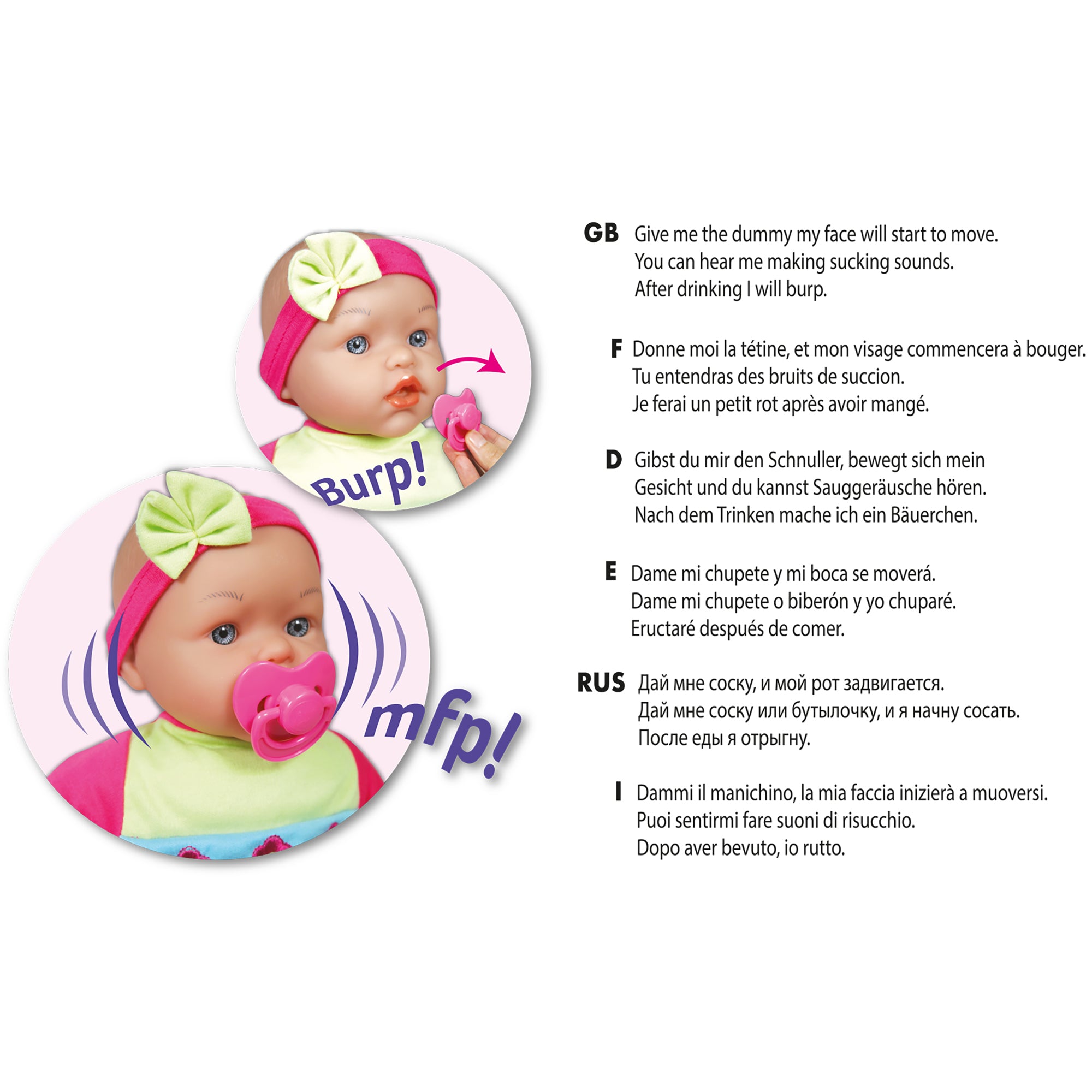 Alternative view of Lissi 15 inch Floral Interactive Baby Doll with Accessories